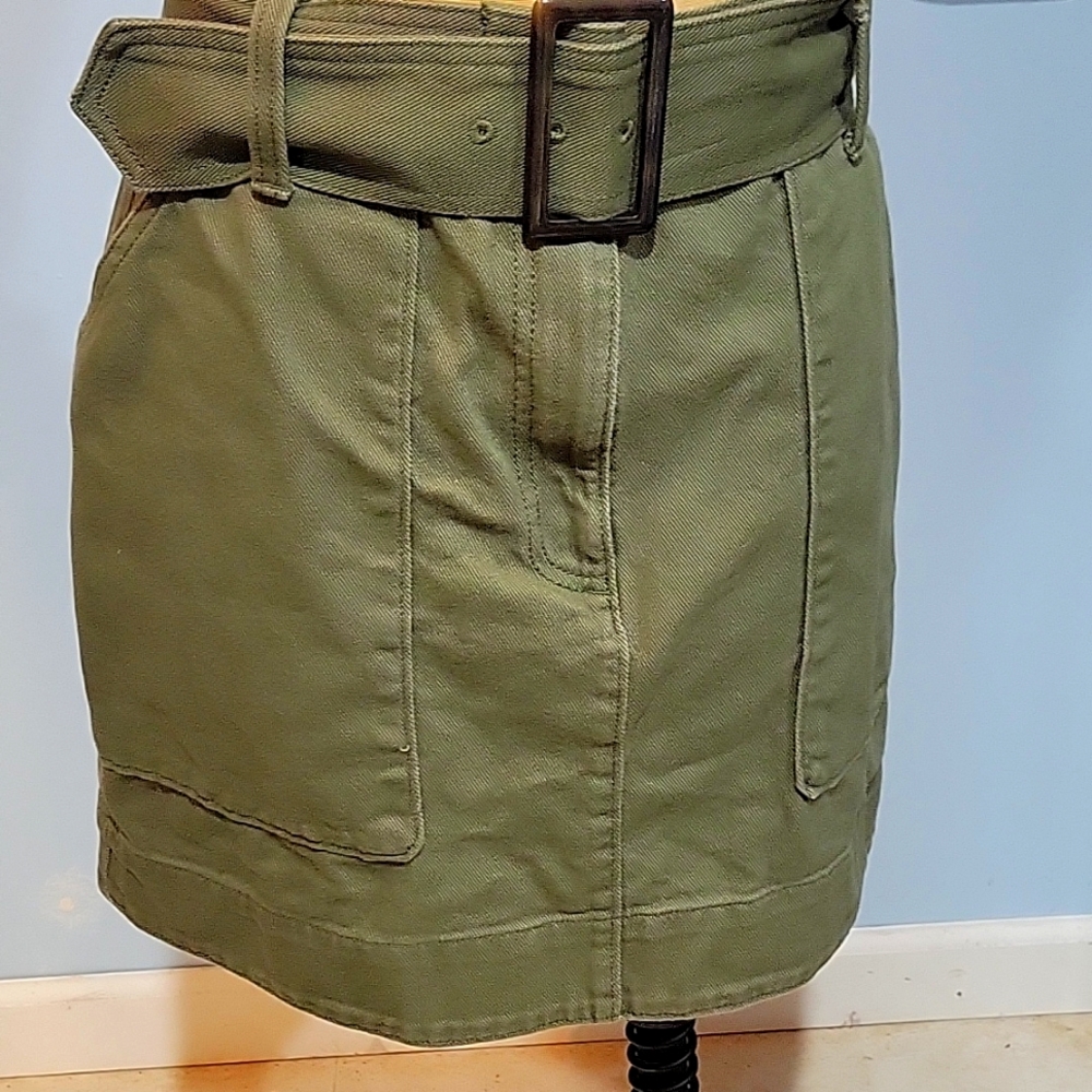 Banana republic mini skirt in cotton canvas